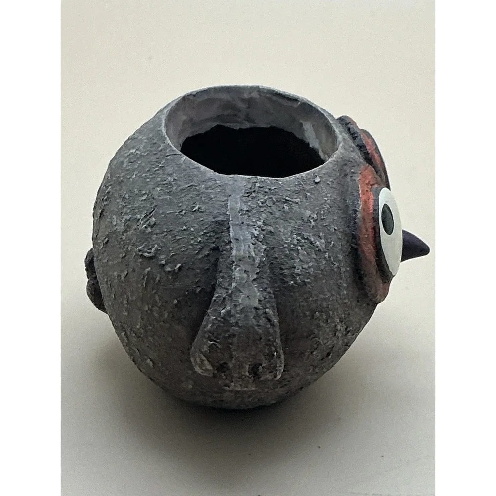 Blobhouse Papaw Owl Planter‎ Whimsical Resin Bird Succulent Pot Gesine Kratzner